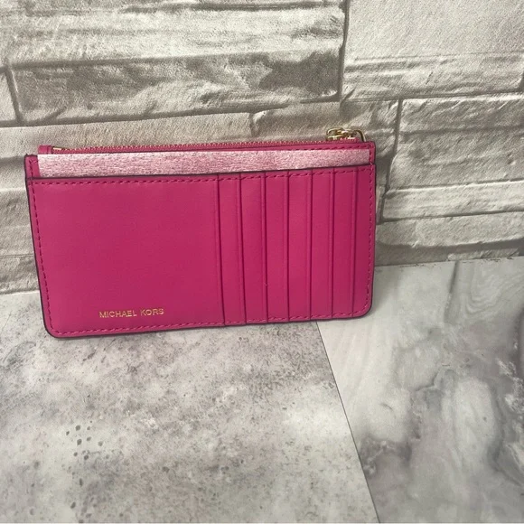 Michael Kors Pink Willa Pleated Bucket Bag + Pouch & Matching Wallet Wild Berry - Picture 12 of 13